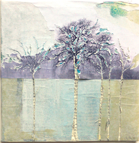 3Buchschnitt-Bäume bunt